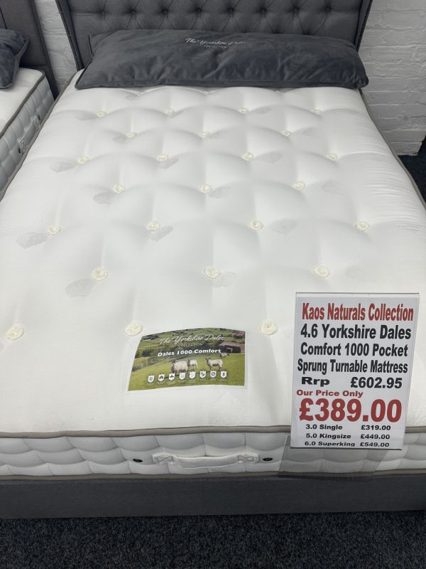 4.6 yorkshire dales 1000 comfort mattress