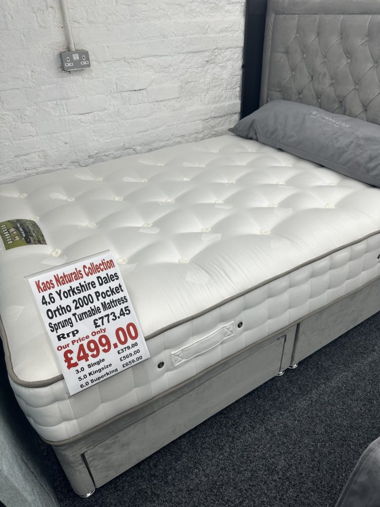 4.6 Yorkshire Dales Ortho 2000 Pocket Sprung Turnable Mattress Kaos Beds & Mattresses Shop