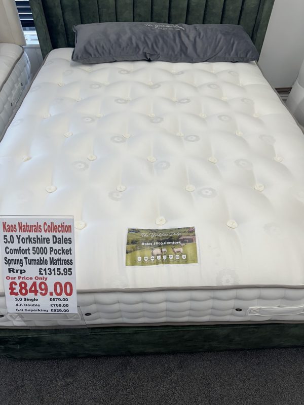 5.0 yorkshire dales 5000 comfort mattress