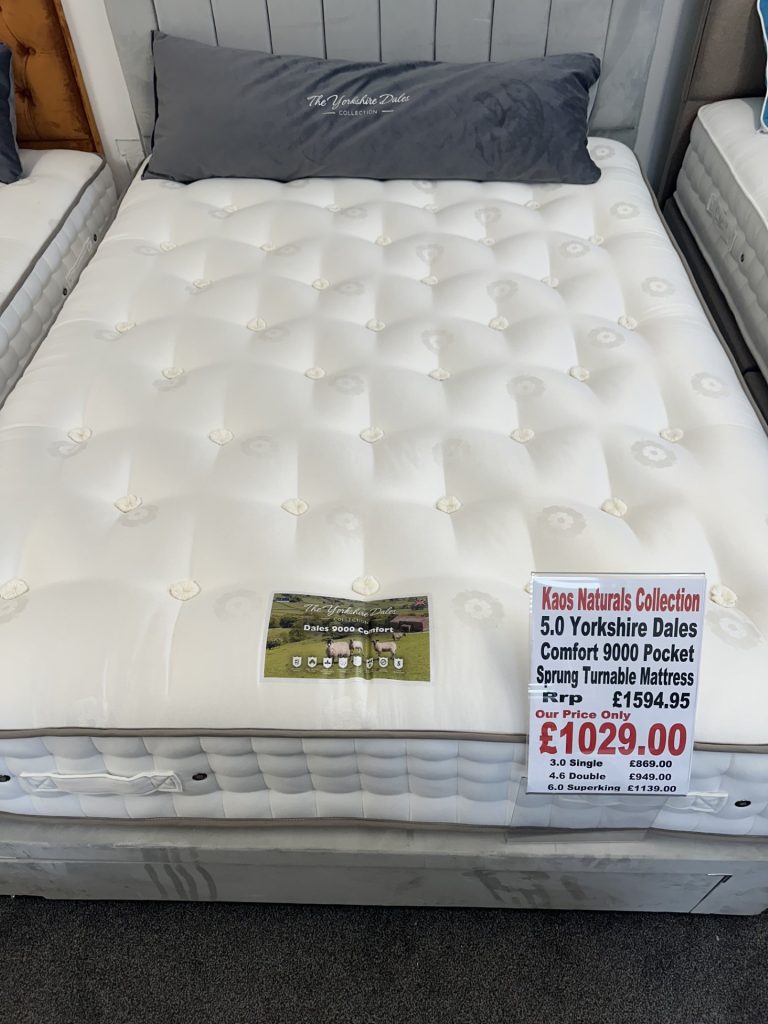 5.0 Yorkshire Dales Comfort 9000 Pocket Sprung Turnable Mattress Kaos Beds & Mattresses Shop