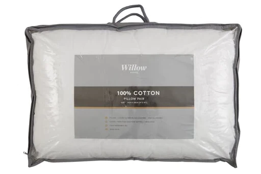 100% cotton pillow pair