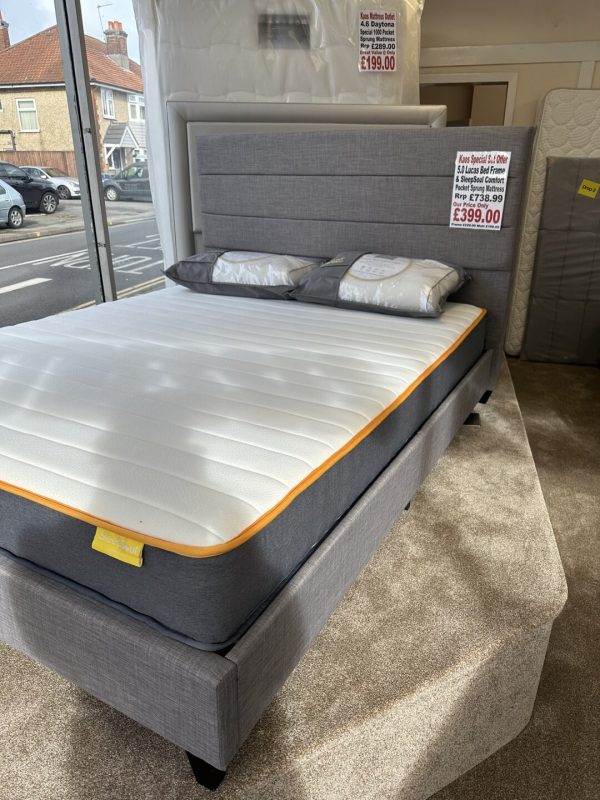 5.0 Lucas bed frame and sleepsoul comfort mattress
