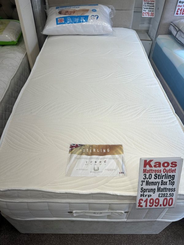 3.0 Sterling 3inch Memory Box Top Mattress