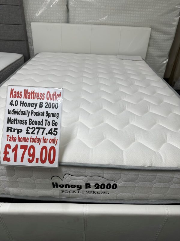 4.0 Honey B 2000 Pocket Mattress