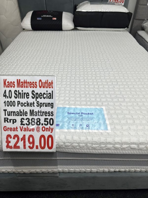 4.0 Special 1000 Pocket Turnable Mattress