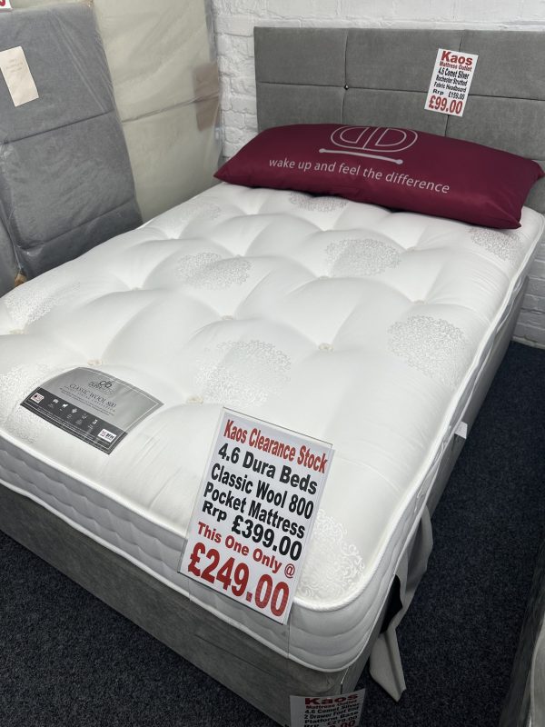 46 Dura Beds Classic Wool 800 Mattress