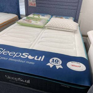 5.0 Matiz Denim 2 Drawer Base Including Floor Standing Headboard