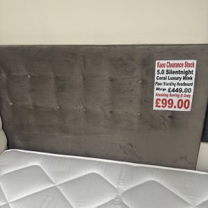 5.0 Silentnight Coral Luxury Mink Floor Standing Headboard