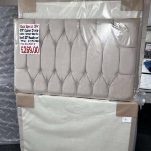 4'0' Comet Stone 2 Drawer Base inc Seville Headboard